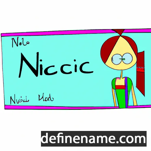 cartoon of the name Nicola