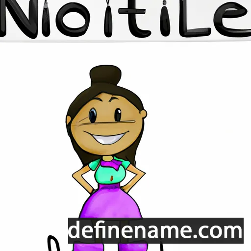 cartoon of the name Nicolette