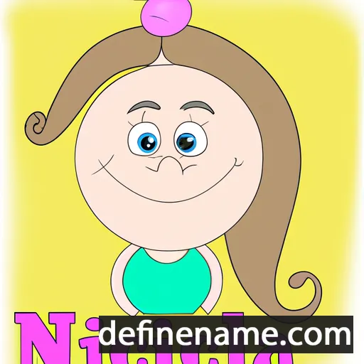 cartoon of the name Nicolina