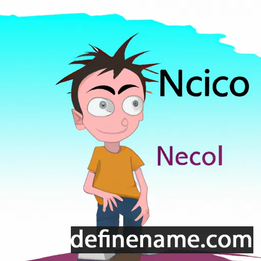 cartoon of the name Nicolò