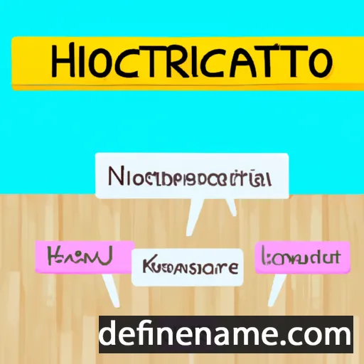 cartoon of the name Nicostrato