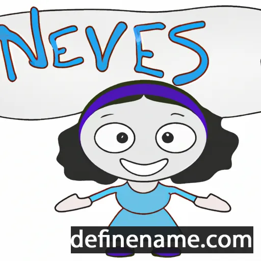 cartoon of the name Nieves