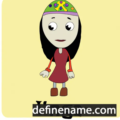 cartoon of the name Nigina