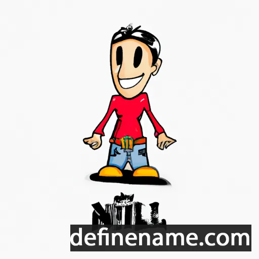 cartoon of the name Nihal