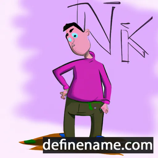 cartoon of the name Nik