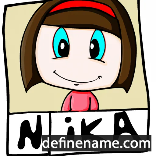 cartoon of the name Nika