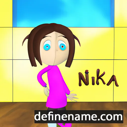 cartoon of the name Nika