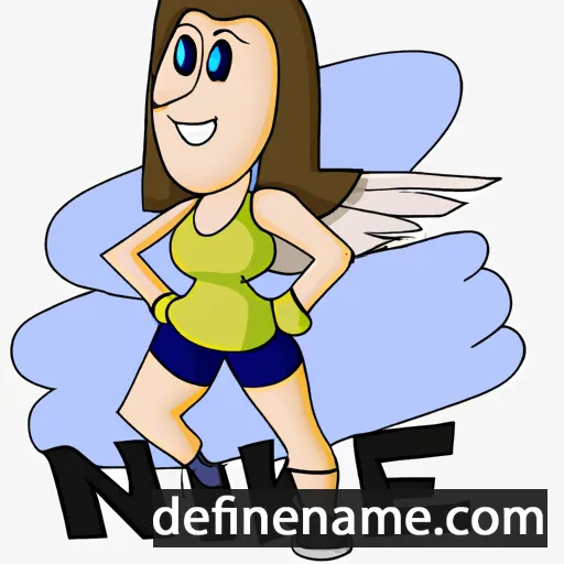 cartoon of the name Nike