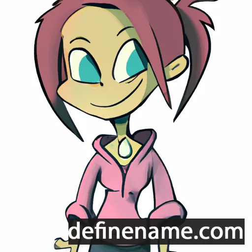 cartoon of the name Nikki