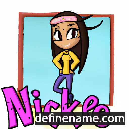 cartoon of the name Nikkole