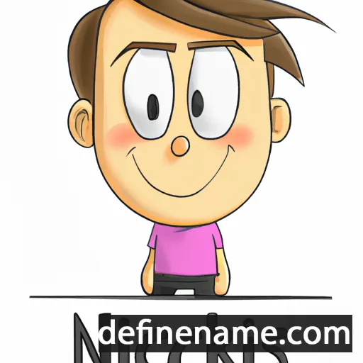 cartoon of the name Nikolas