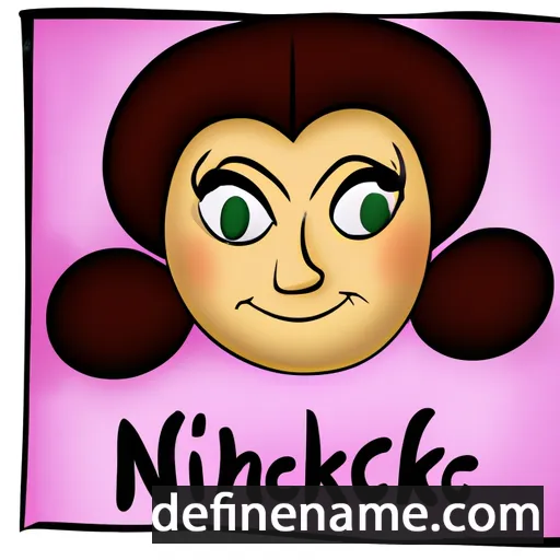 cartoon of the name Nikoleta