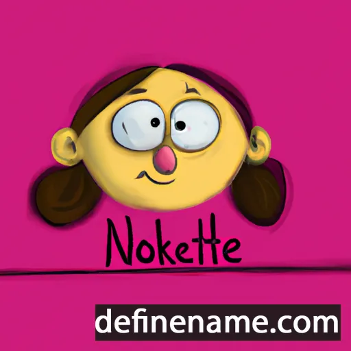 cartoon of the name Nikolett