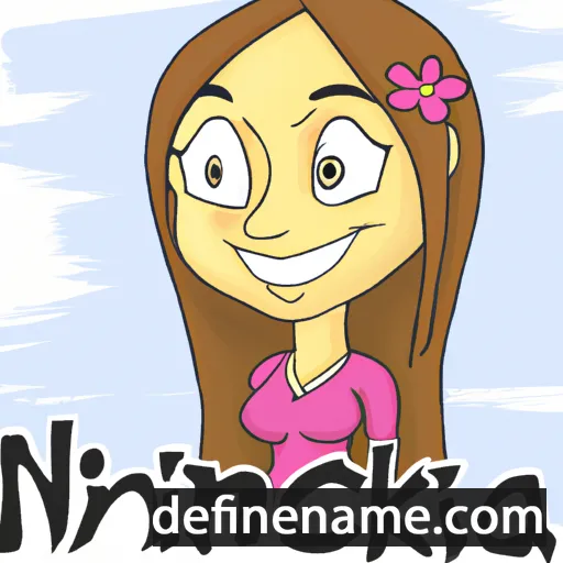 cartoon of the name Nikolina