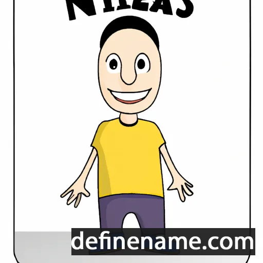 cartoon of the name Nilas