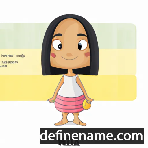 cartoon of the name Nilima