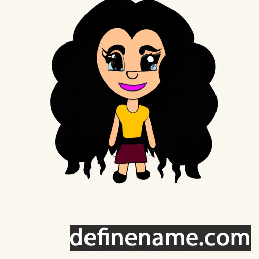 cartoon of the name Nilofer