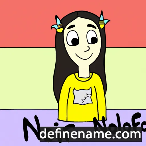 cartoon of the name Niloofar