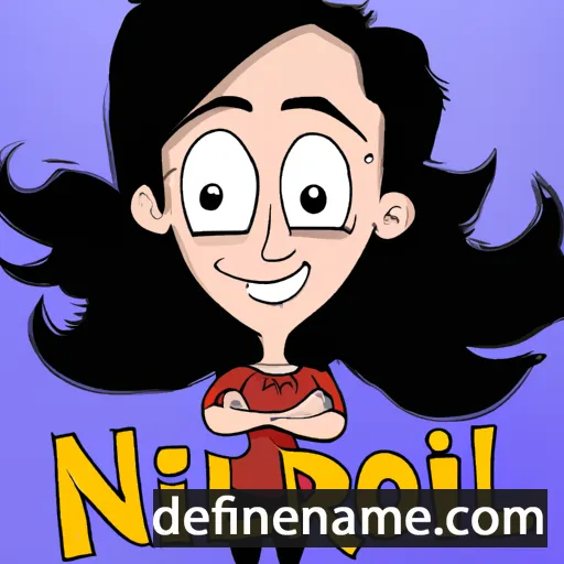 cartoon of the name Niloufar