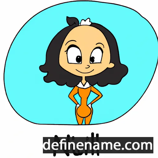 cartoon of the name Nilufar