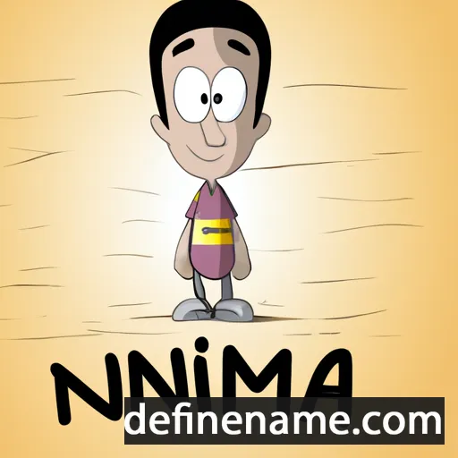 cartoon of the name Nima