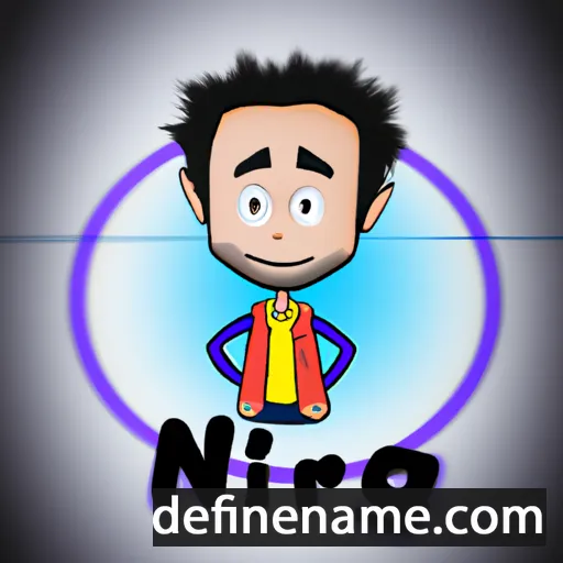 cartoon of the name Niraj