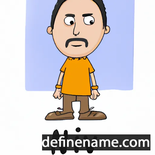 cartoon of the name Nirav