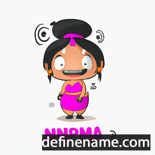 cartoon of the name Nirupama