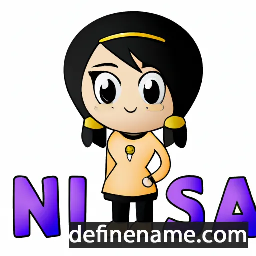 cartoon of the name Nissa