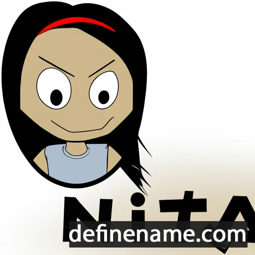 cartoon of the name Nita