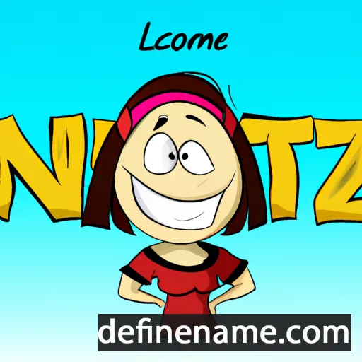 cartoon of the name Nitza