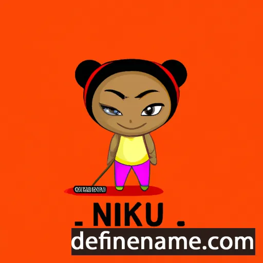 cartoon of the name Nkiru