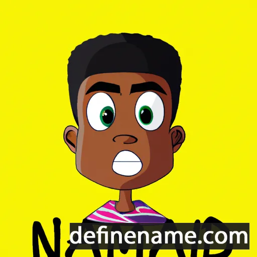 cartoon of the name Nnamdi