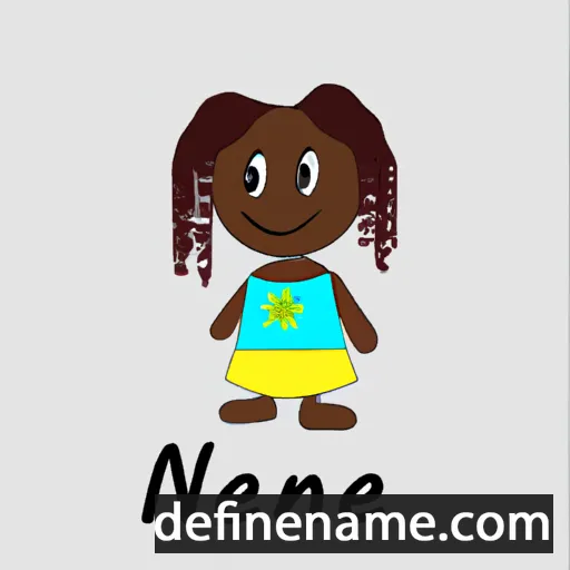 cartoon of the name Nnenne