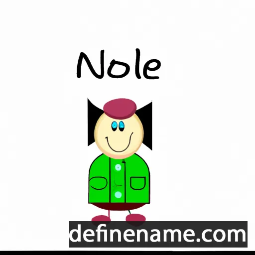 cartoon of the name Nölke