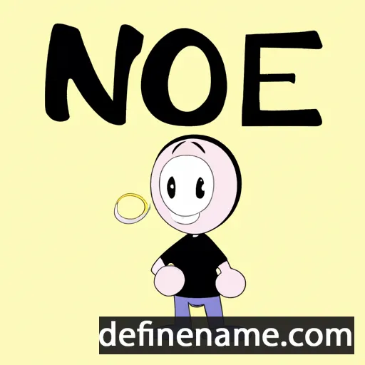 cartoon of the name Noè