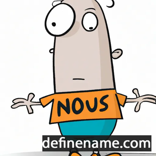 cartoon of the name Nojus