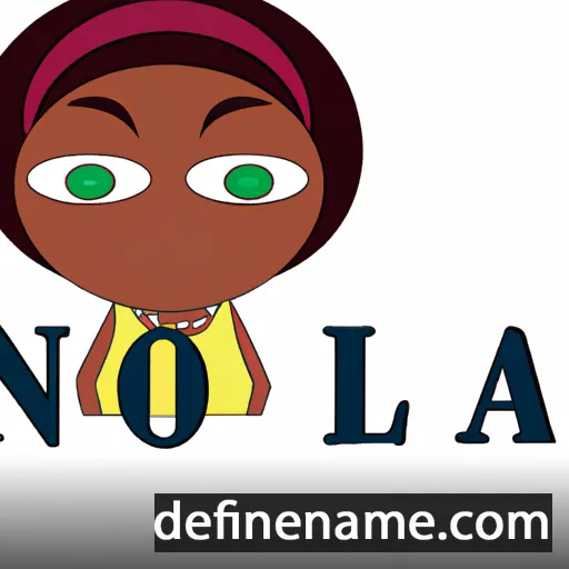 cartoon of the name Nola