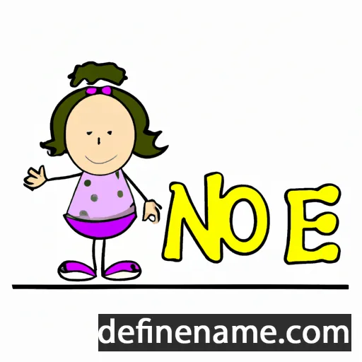 cartoon of the name Nonie