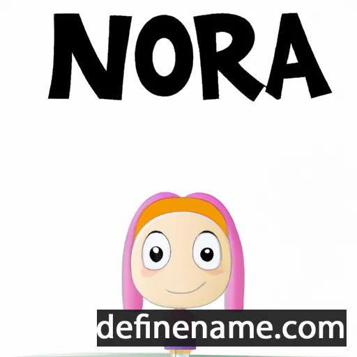 cartoon of the name Noora