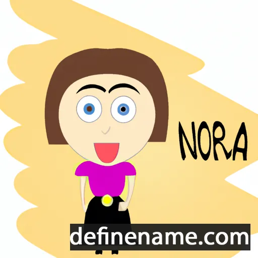 cartoon of the name Nora