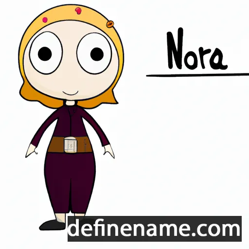 cartoon of the name Norah