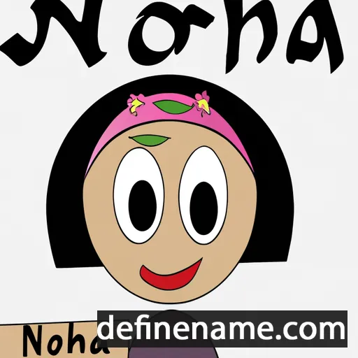 cartoon of the name Norah