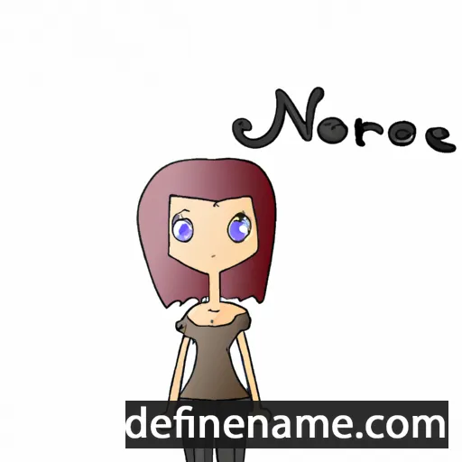 cartoon of the name Norene