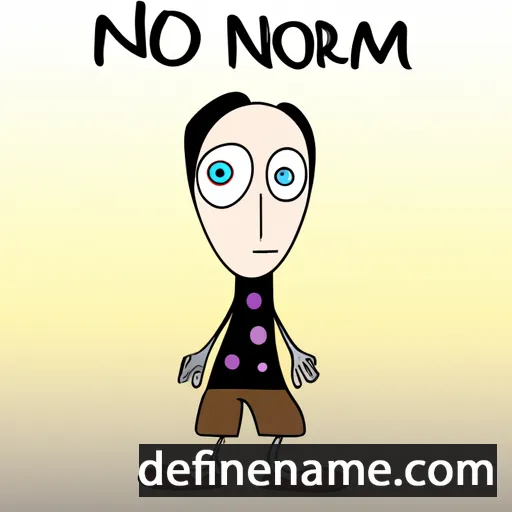 cartoon of the name Norm