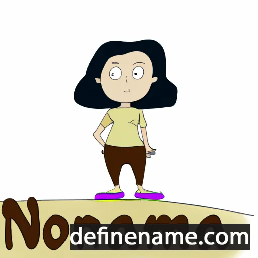 cartoon of the name Normina