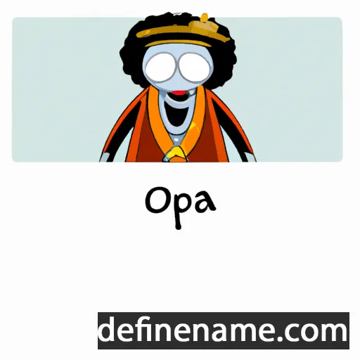 'Orpah cartoon