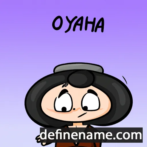 cartoon of the name 'Ovadyah