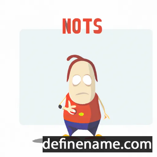 cartoon of the name Notos