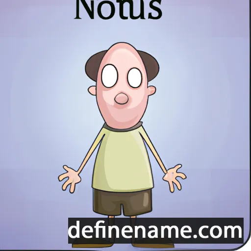 cartoon of the name Notus